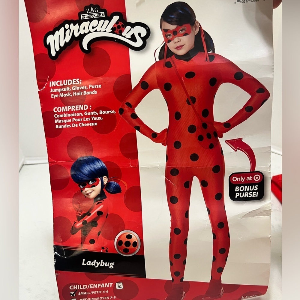 Ladybug Kids Costume - Red and Black - Picture 3 of 7